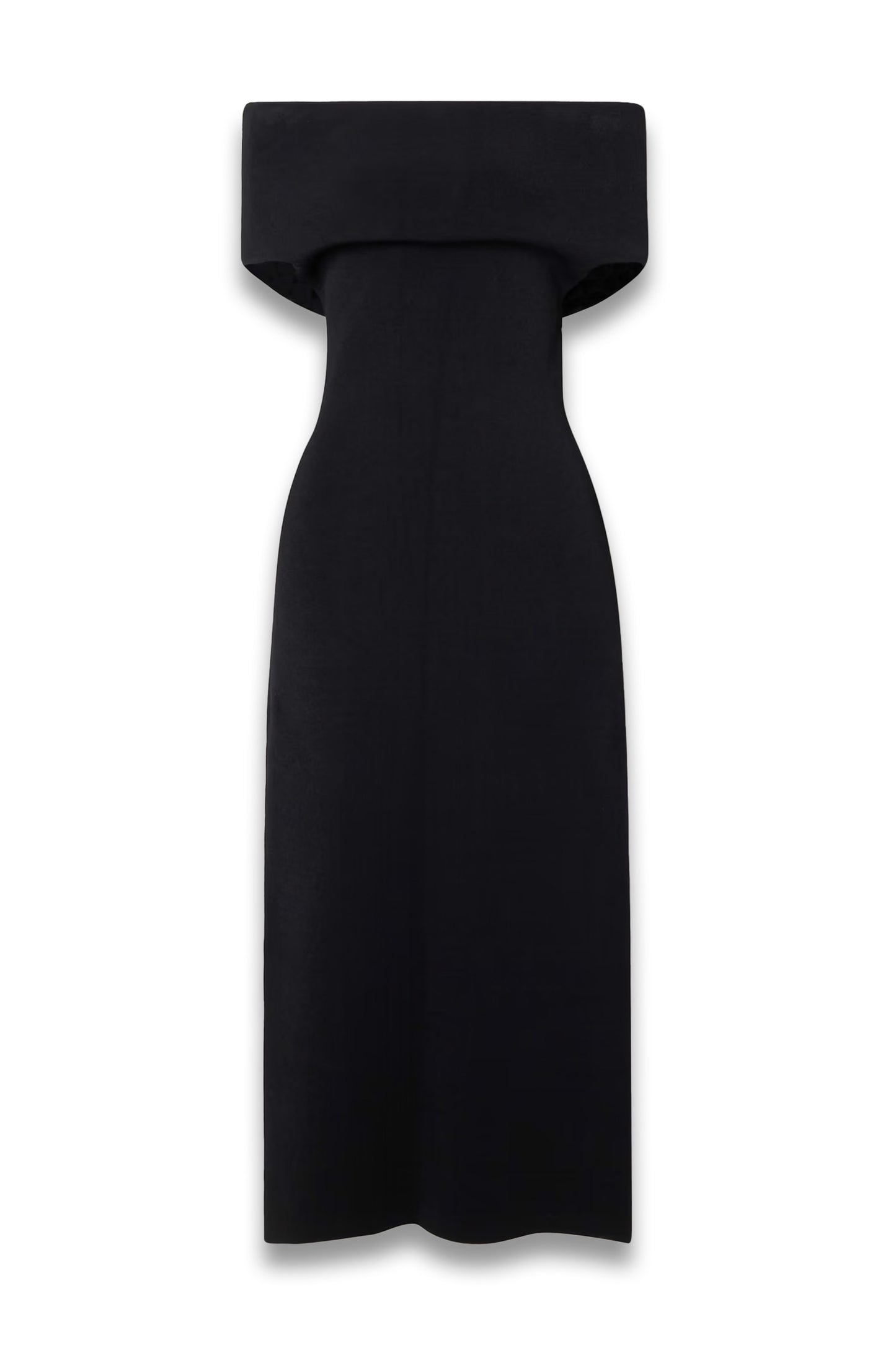 Off-the-shoulder jersey midi dress