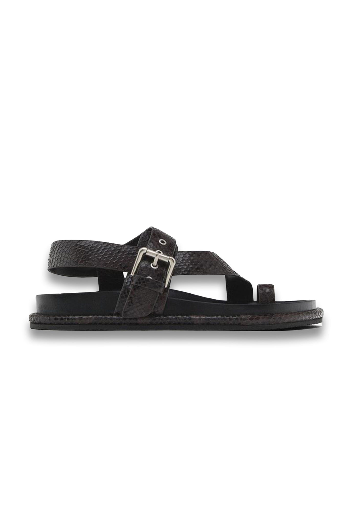 Printed Sandals With Toe Divider