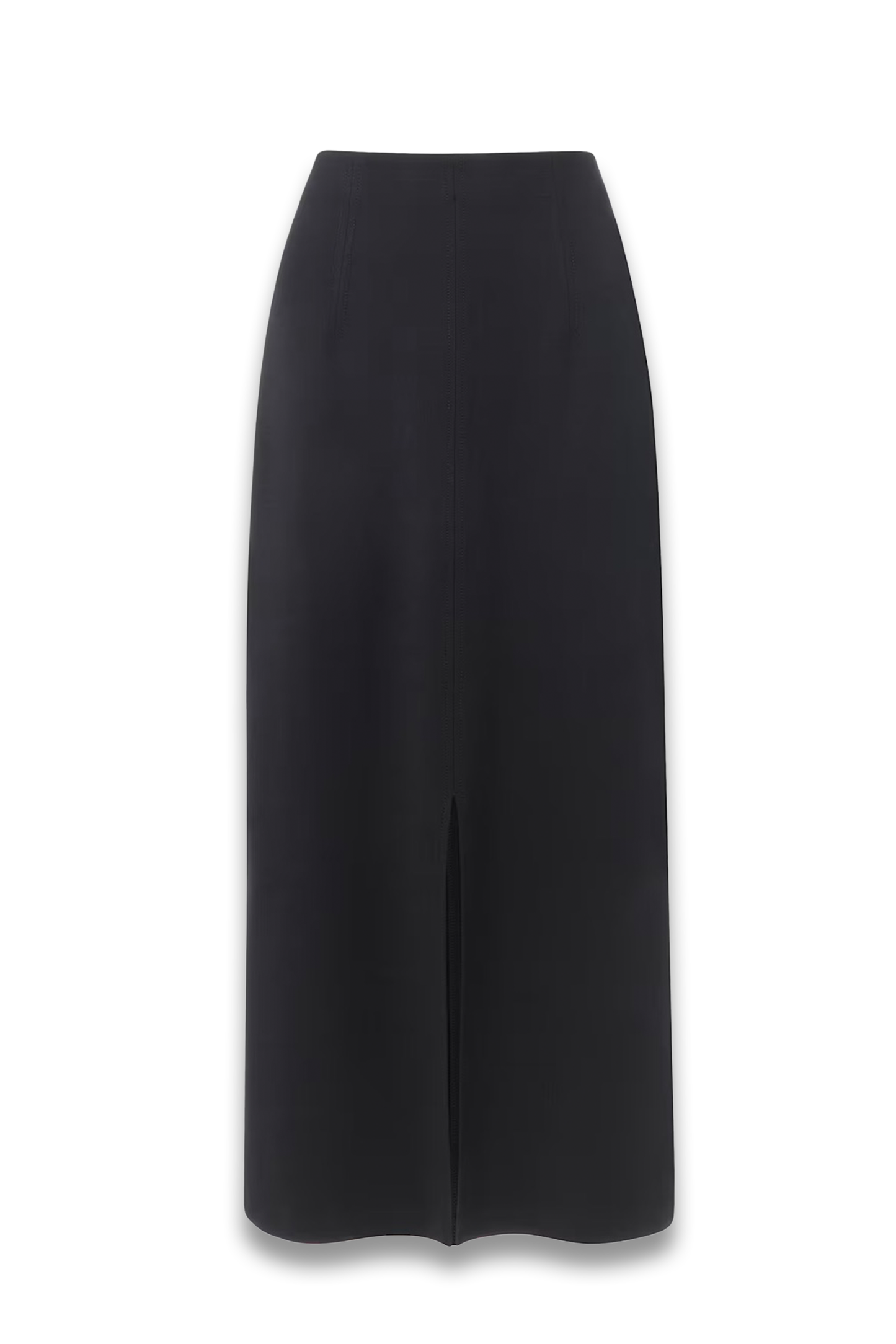 Black Ponte Straight Skirt