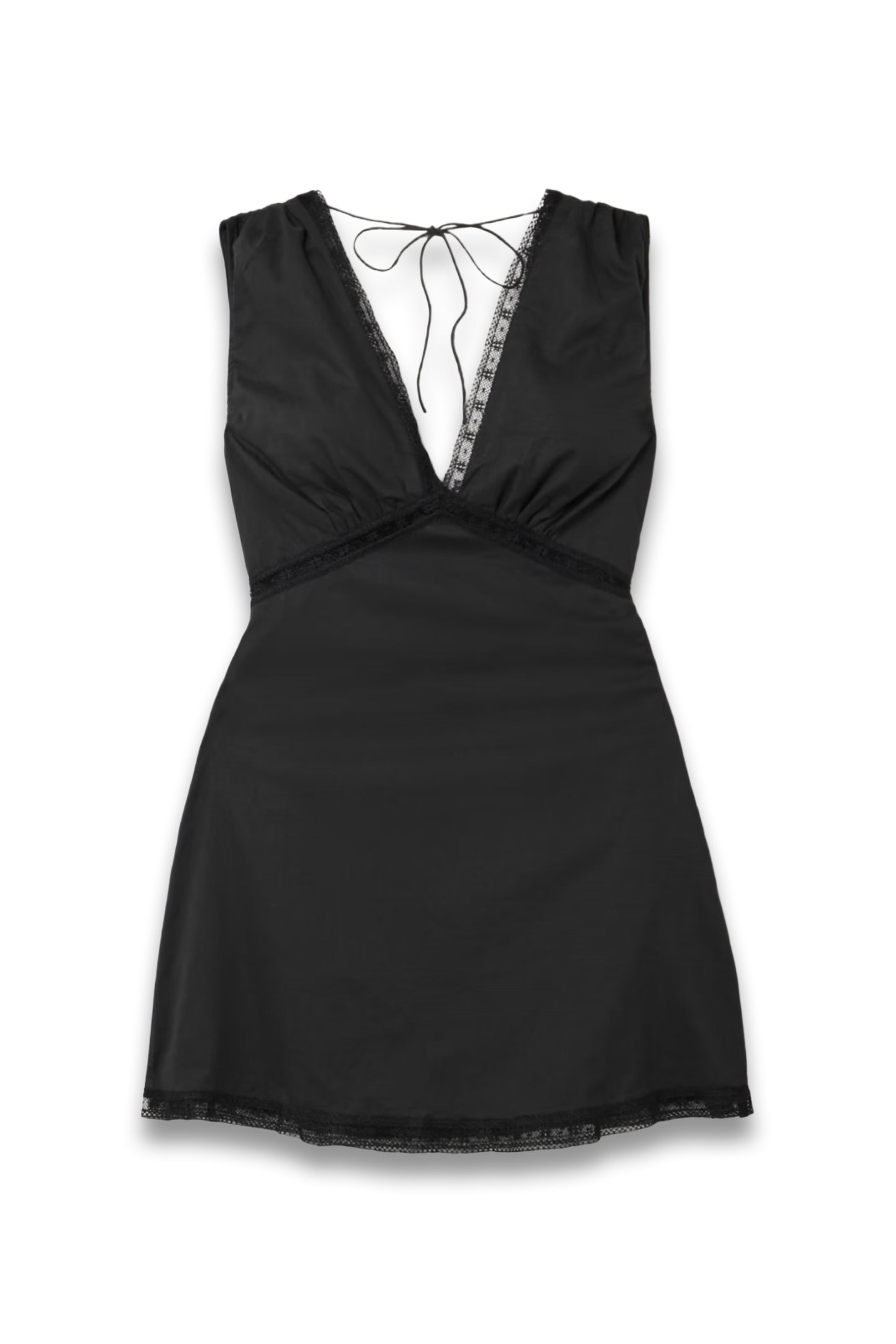 Denise Lace-Trimmed Cotton-Voile Mini Dress