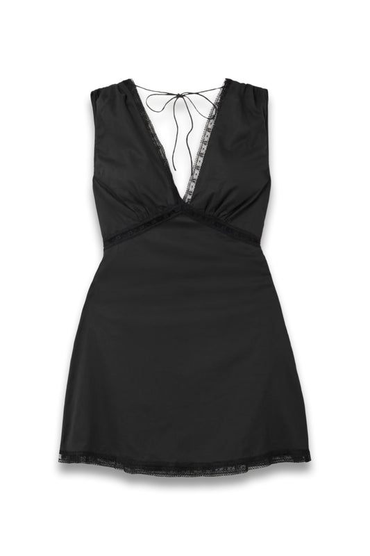 Denise Lace-Trimmed Cotton-Voile Mini Dress