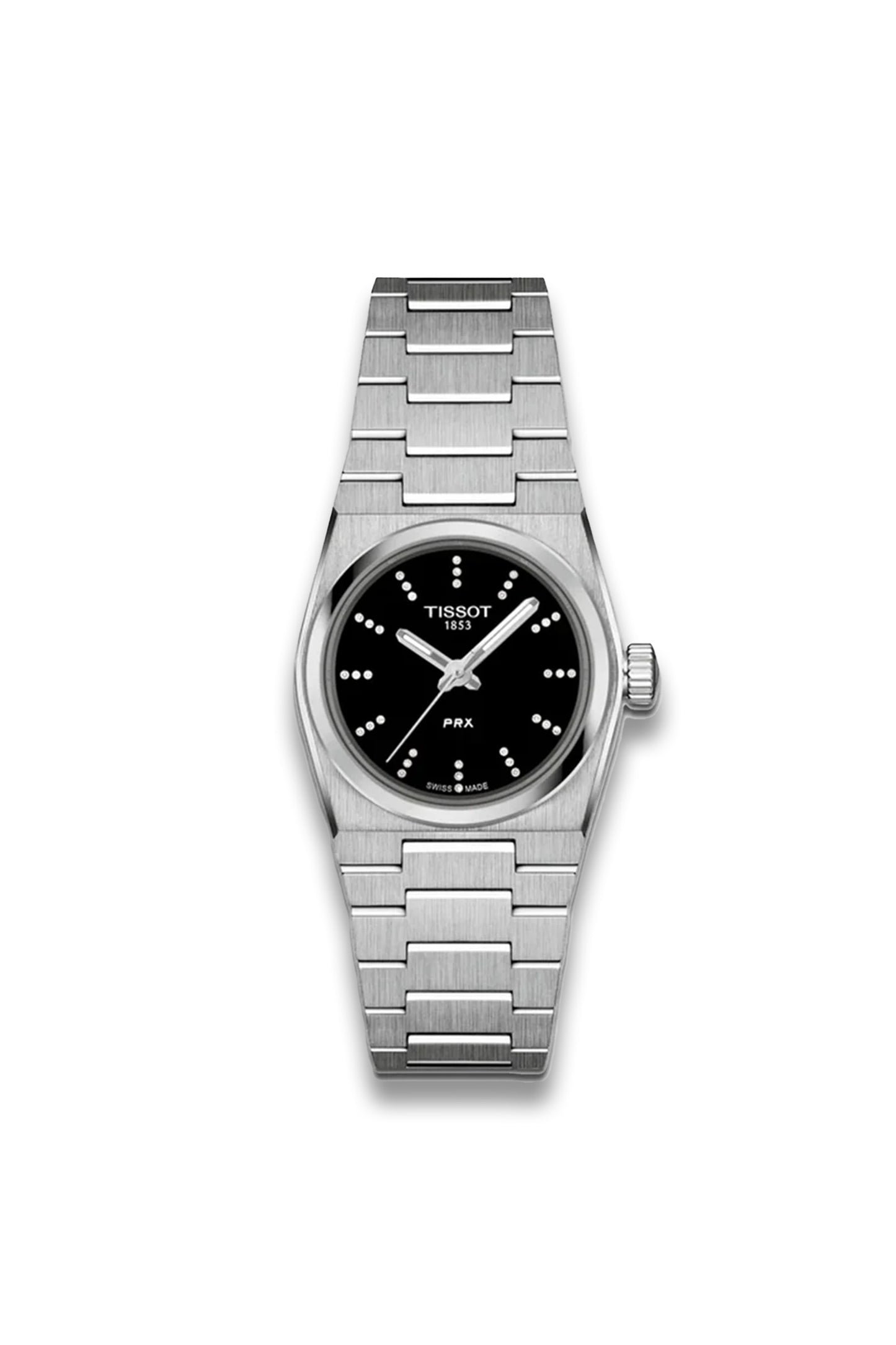 Tissot PRX Quartz 25mm - Black Dial and Diamons