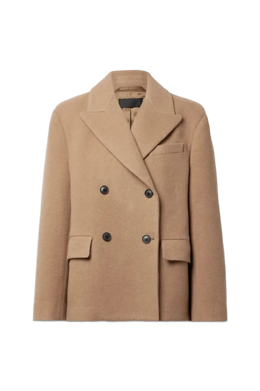 Vianney Double-Breasted Wool-Felt Coat