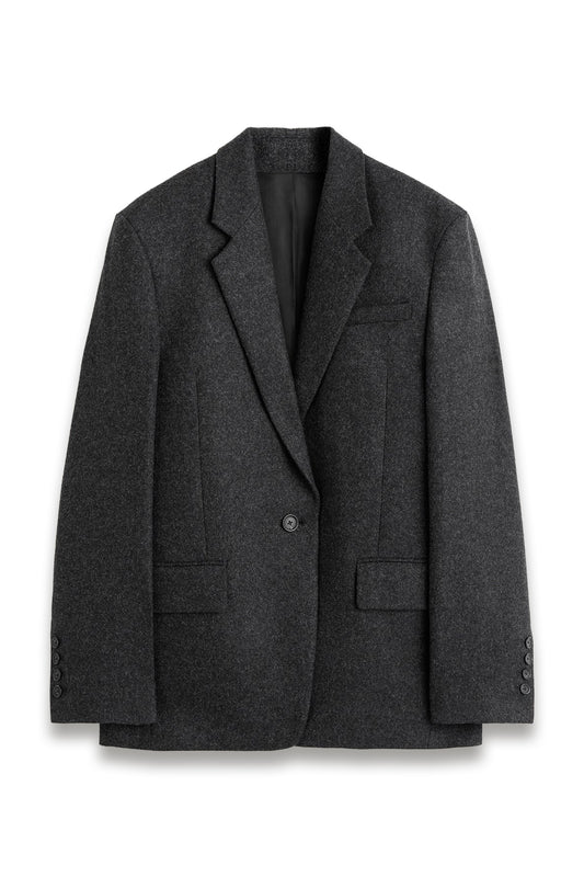 Tailored blazer charcoal