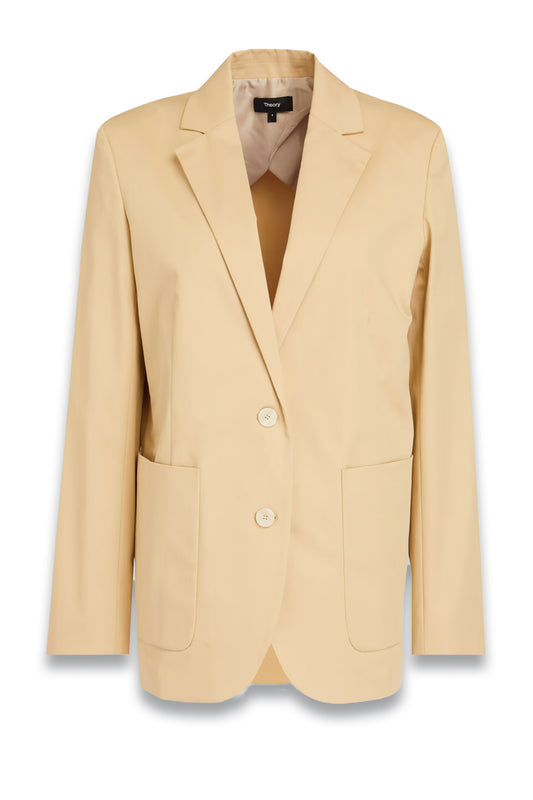 Cotton-Blend Twill Blazer