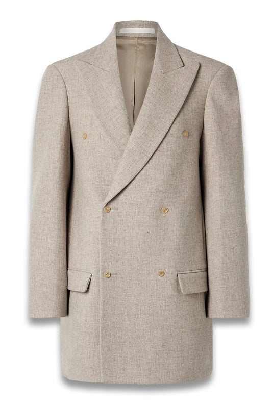 Double-breasted wool blazer