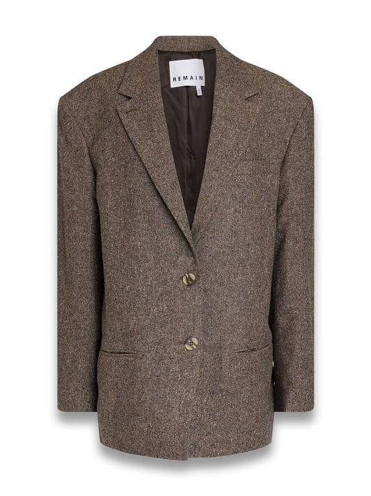 Donegal Wool-Blend Tweed Blazer