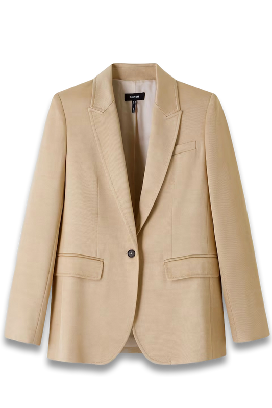 Elevated Metallic Straight Blazer