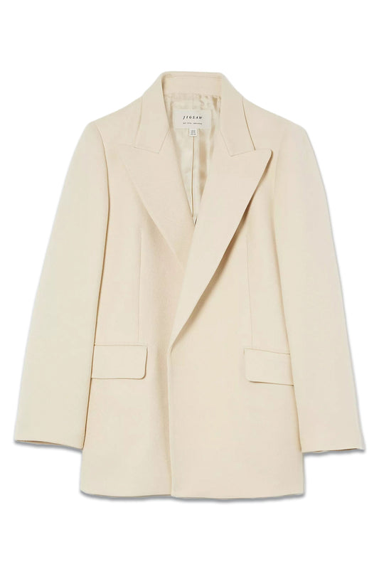 Wye Cotton Twill Longline Blazer