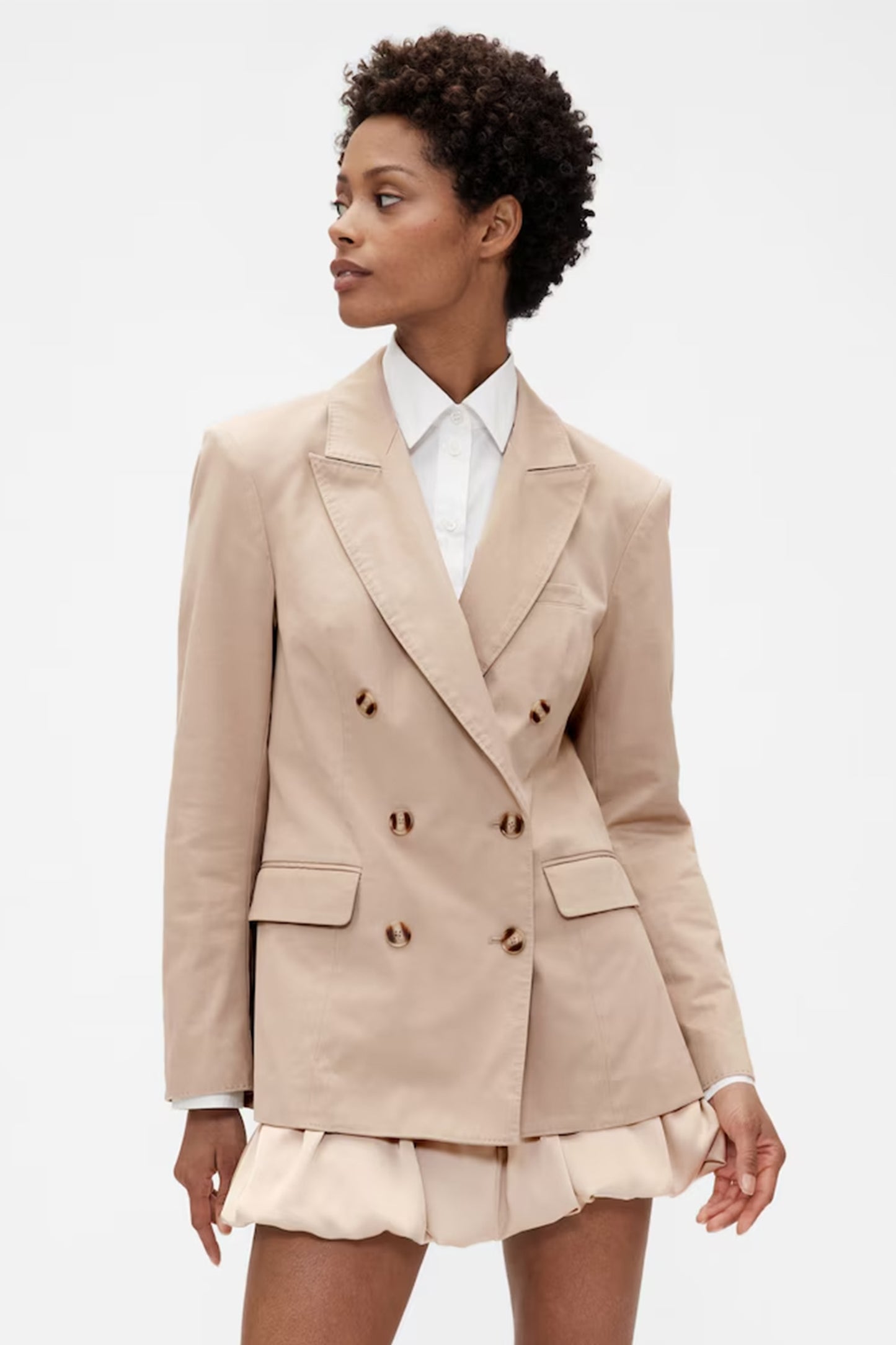 Beige Tailored Blazer