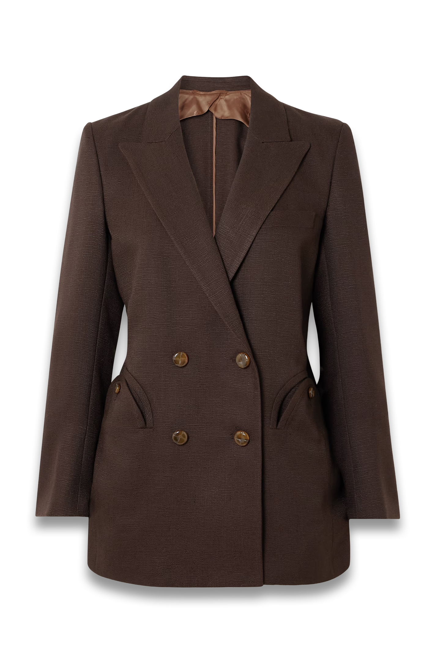 Ariosa Everyday double-breasted woven blazer