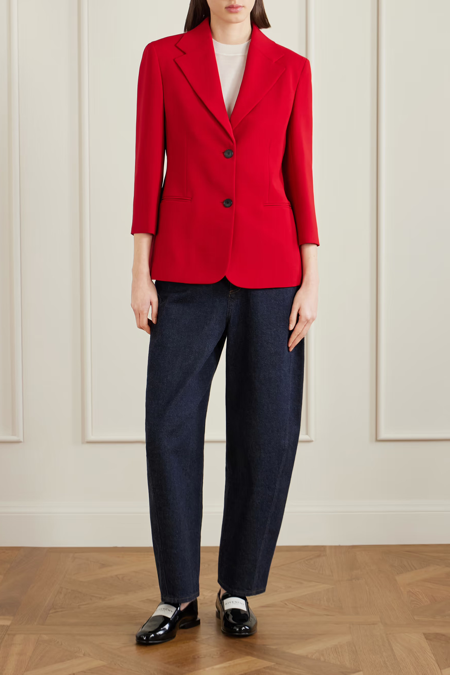 Crepe-cady blazer