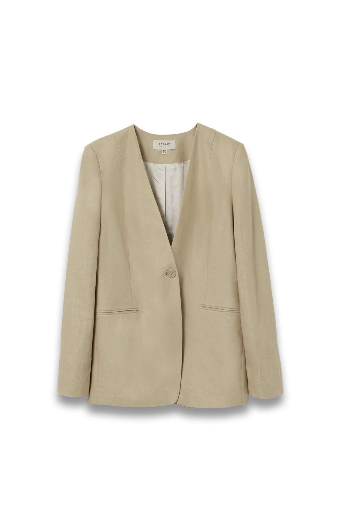 Irish Linen Edge to Edge Blazer