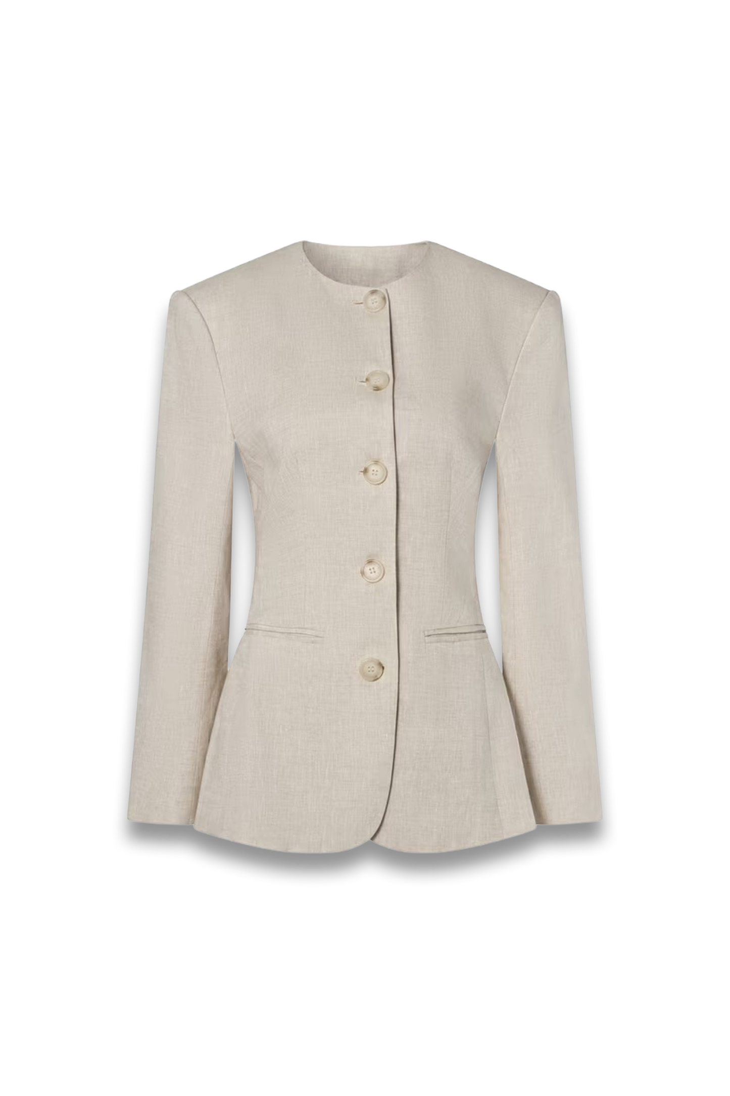 Carol Pure Linen Blazer in Sand