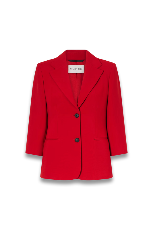 Crepe-cady blazer