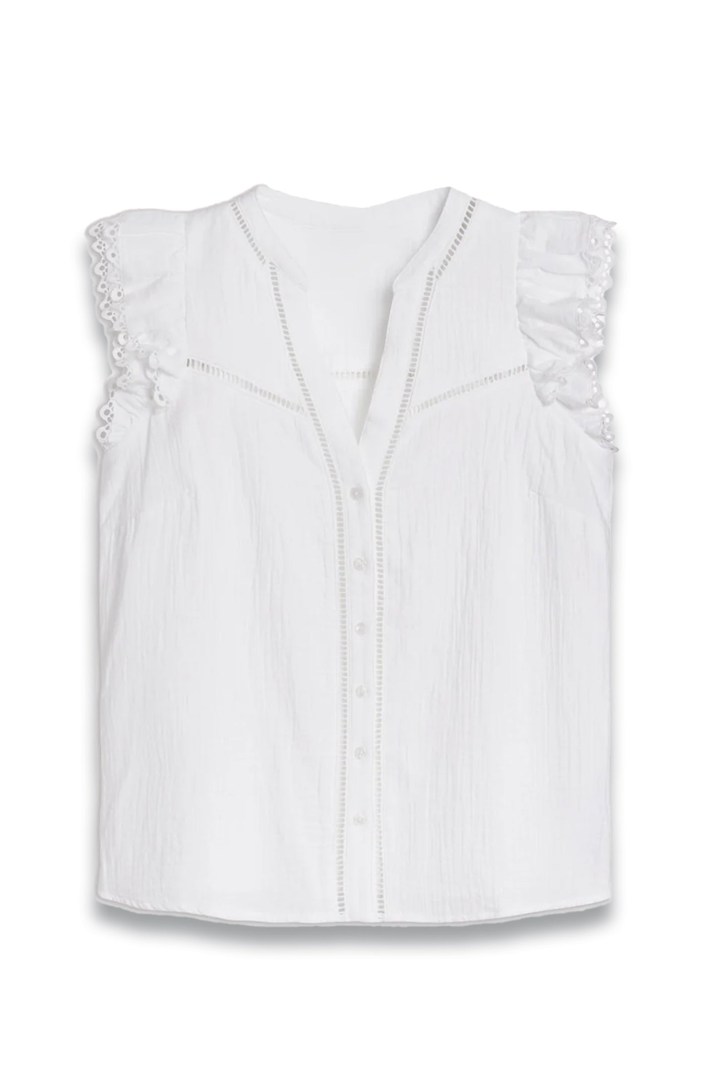 Sleeveless Double Cloth Top