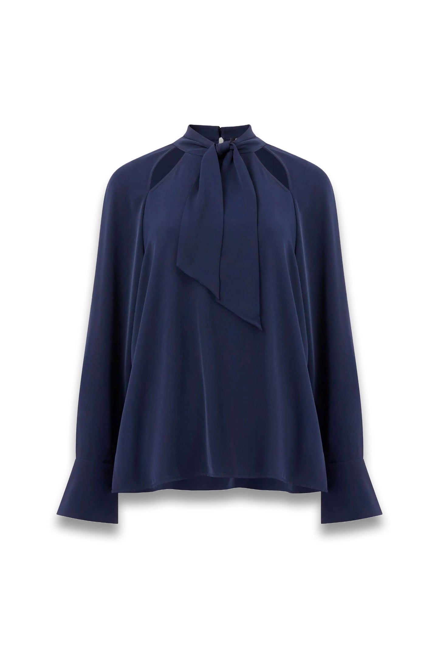 Carmen Recycled Crepe Tie Blouse