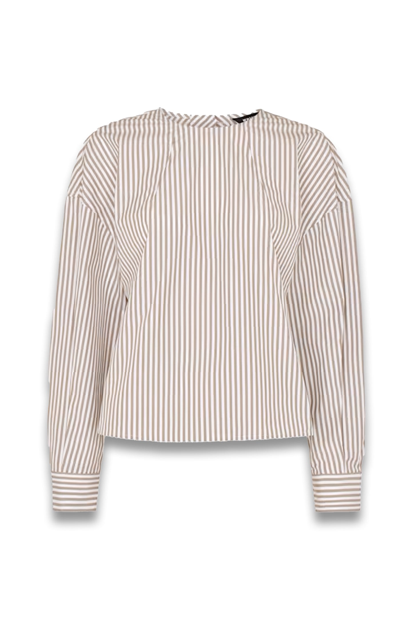 White Kirstie Cotton Stripe Blouse