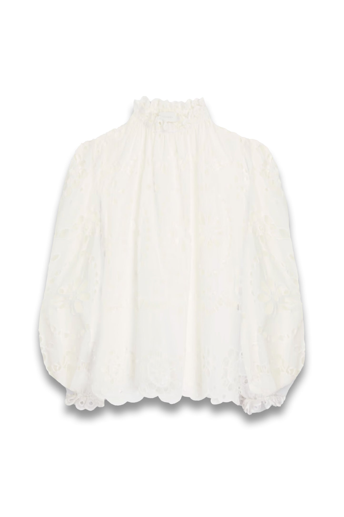Broderie anglaise cotton blouse