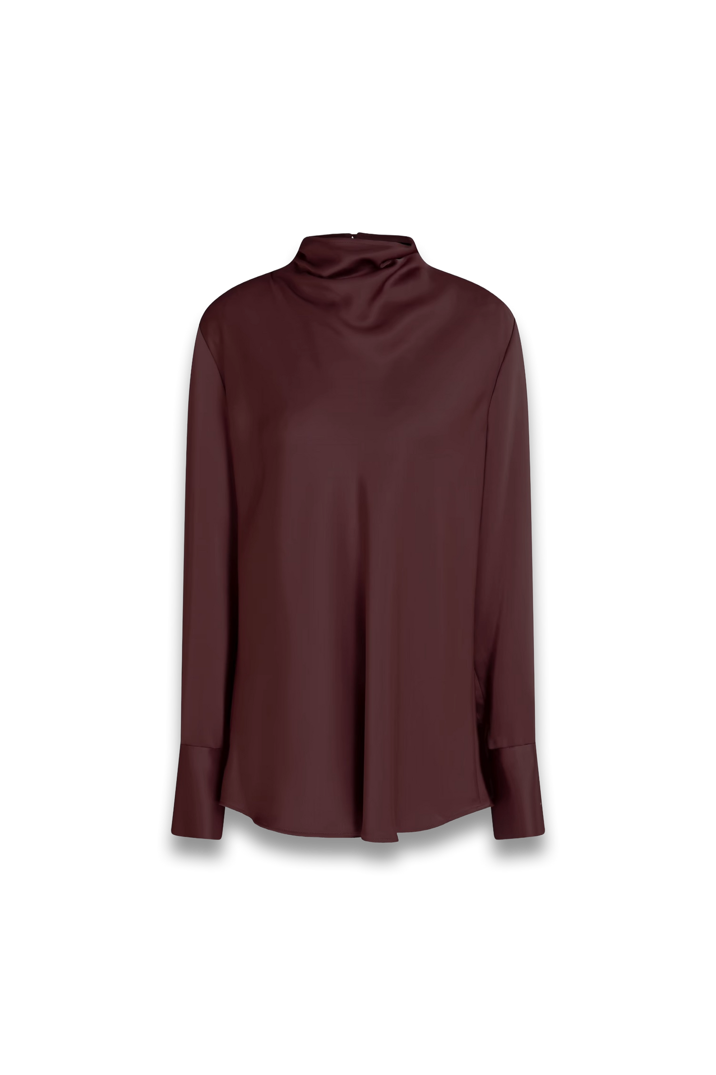 Aitken Draped Satin Blouse
