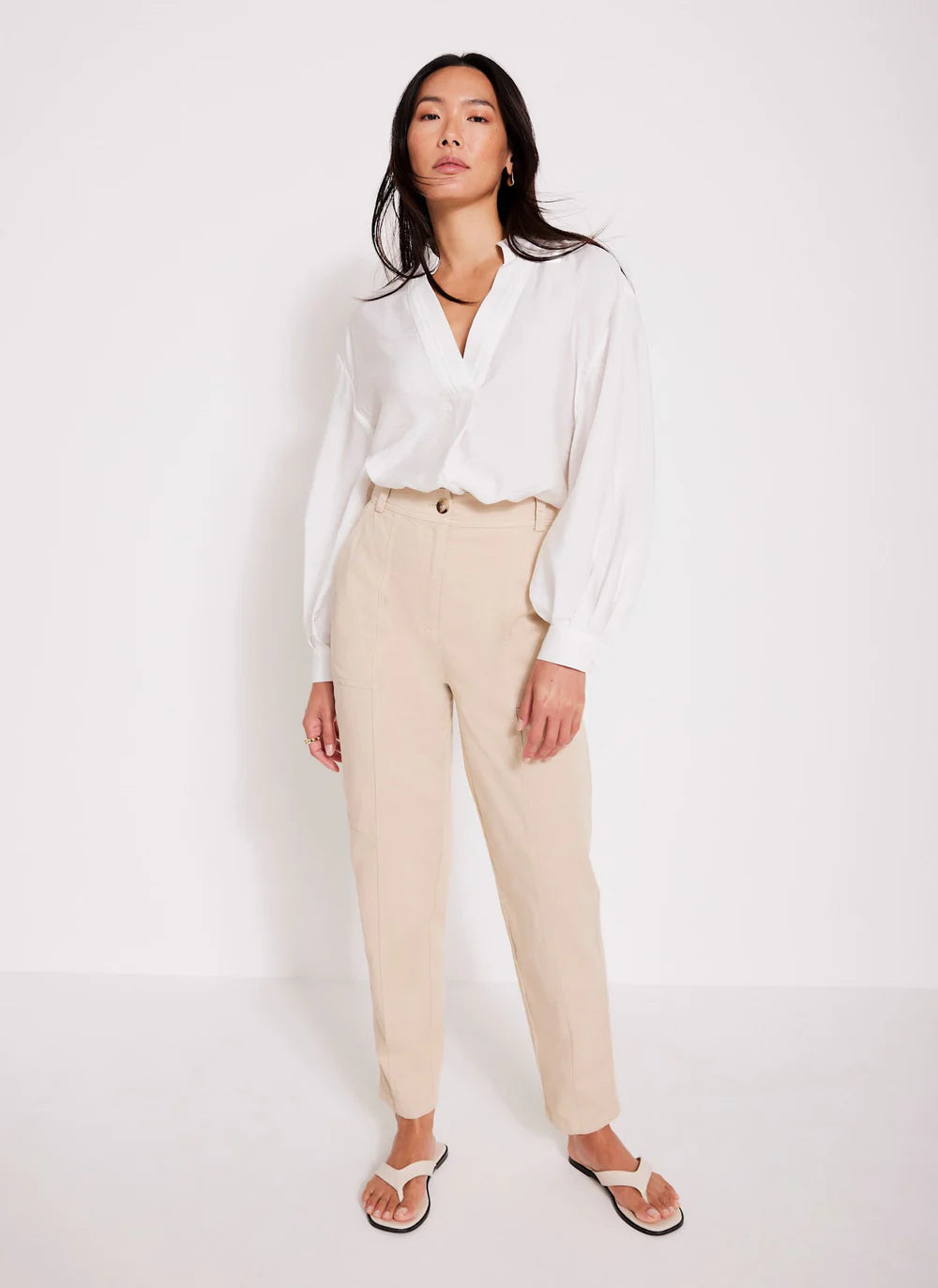 White Throw On Shirt