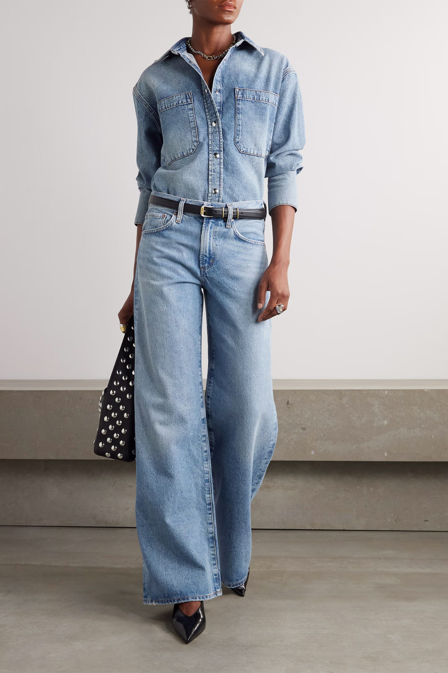 Clara Baggy Wide-leg Organic Jeans
