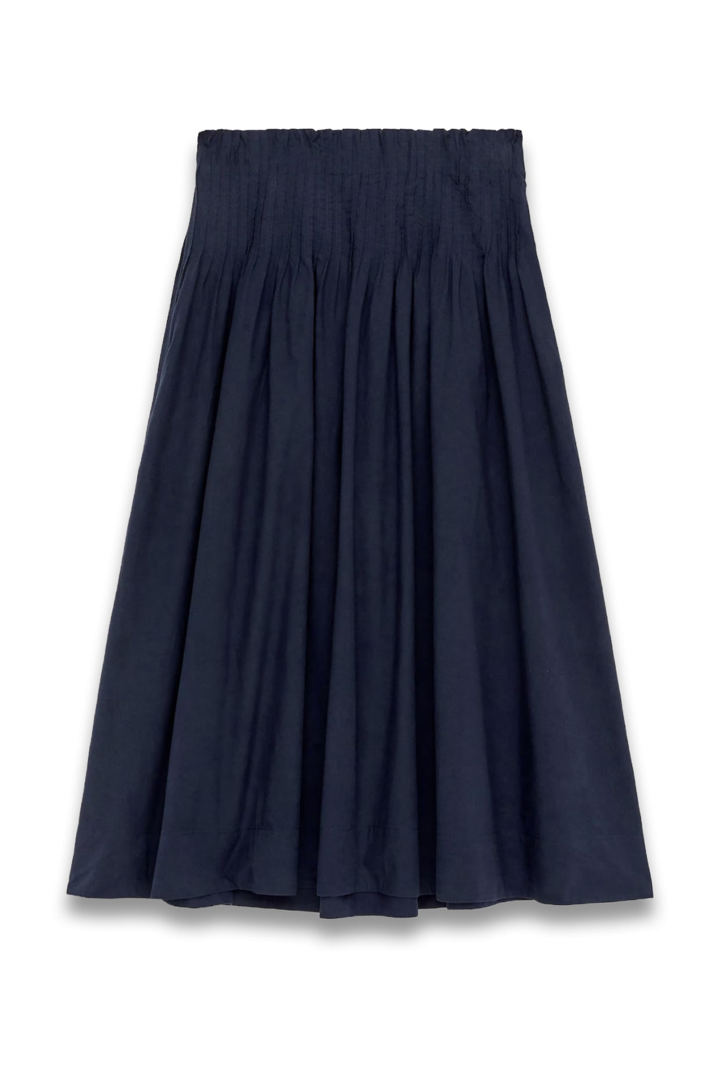 Pintuck Cotton Skirt