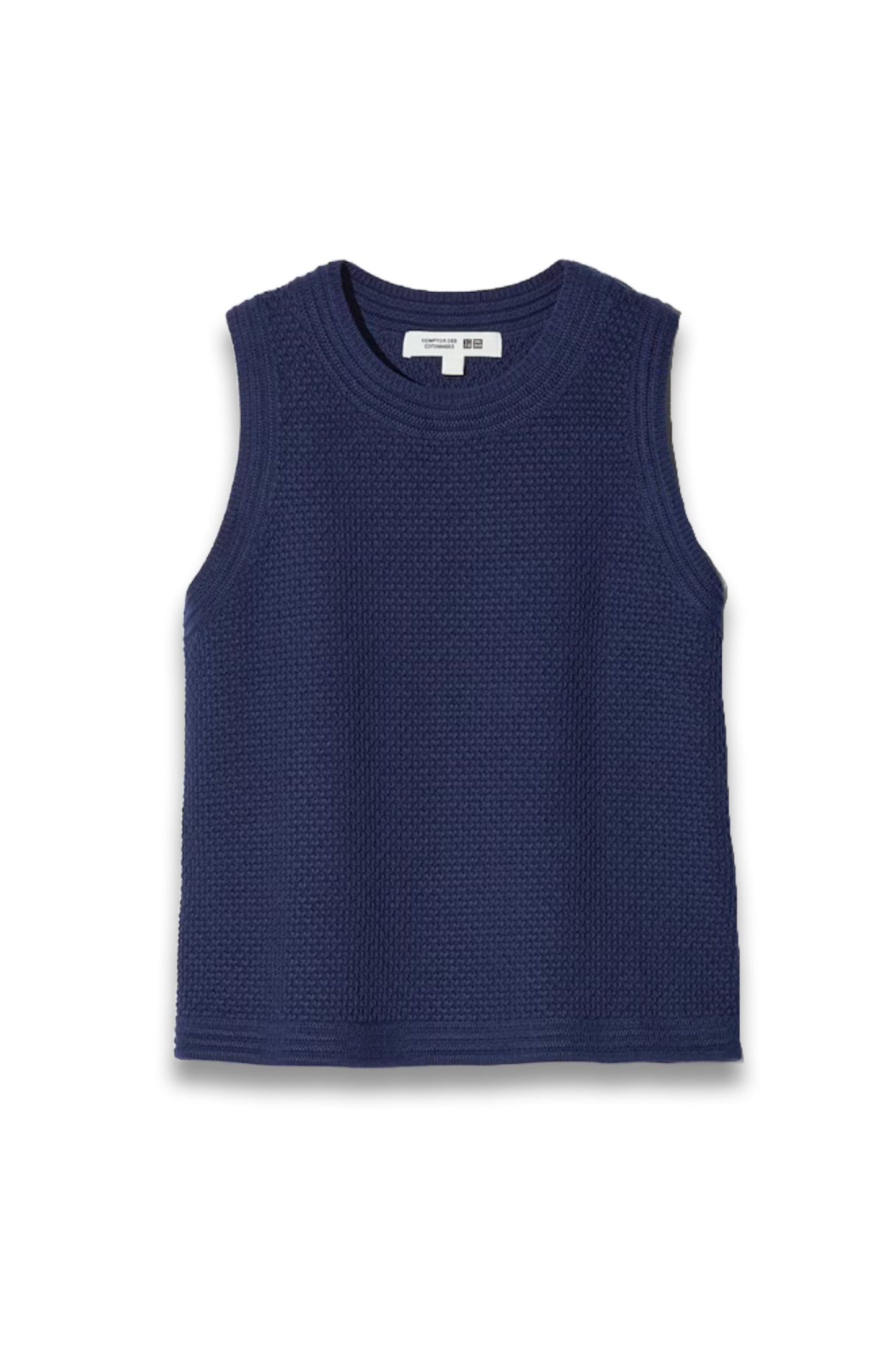 Cotton Popcorn Short Jumper (Sleeveless)