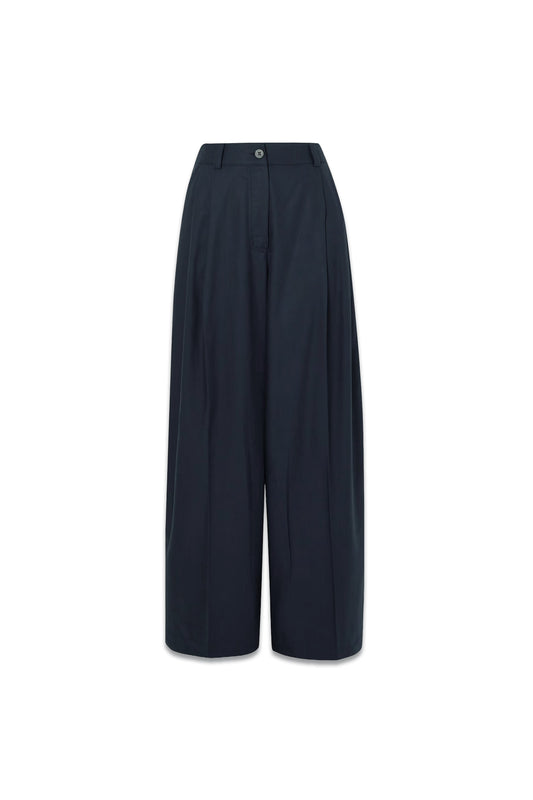 Tamara Pleated TENCEL Lyocell and Cotton-blend Twill Wide-leg Pants