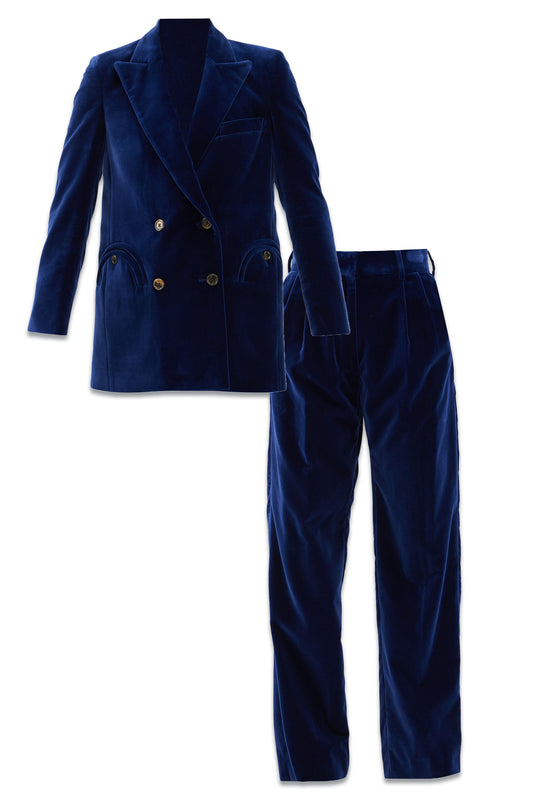 X Cabana Everyday Cotton-Velvet Suit