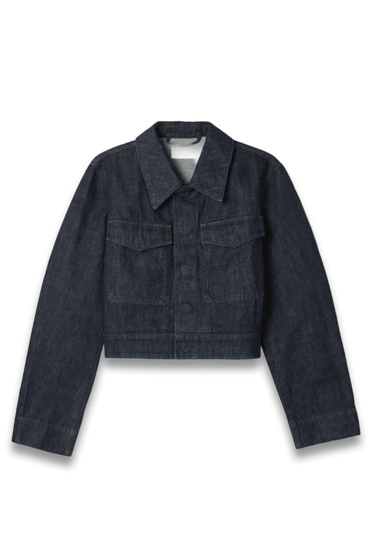 Cropped denim jacket