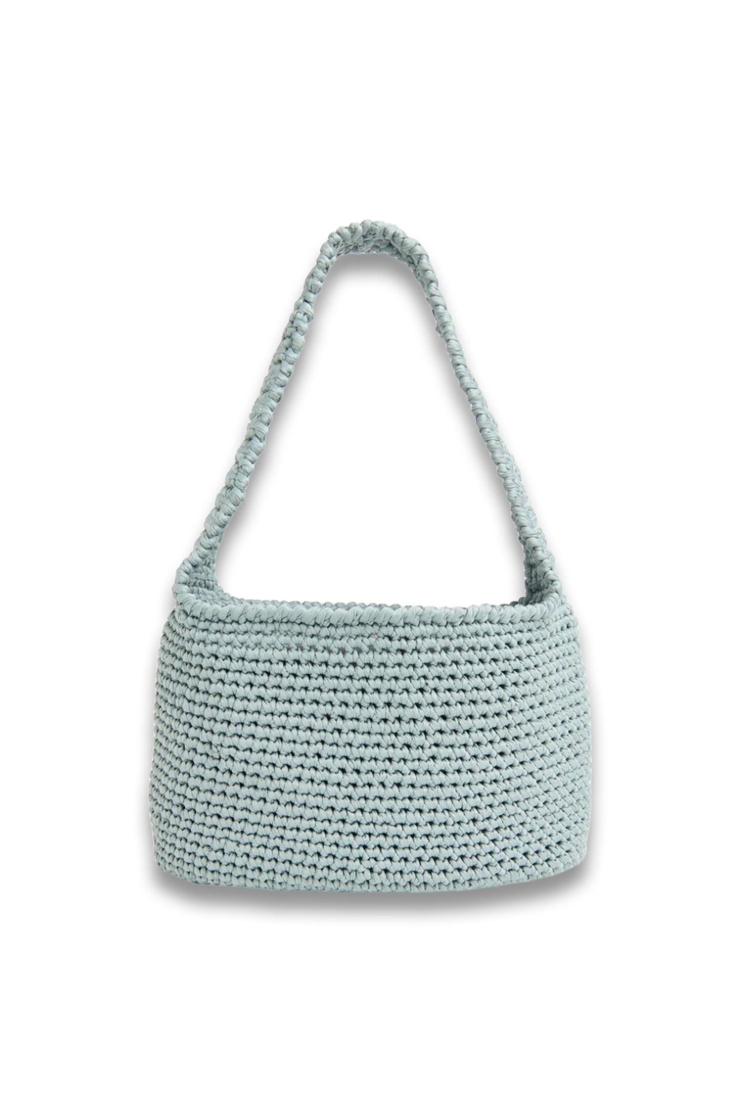 Blue Adaline Crochet Shoulder Bag