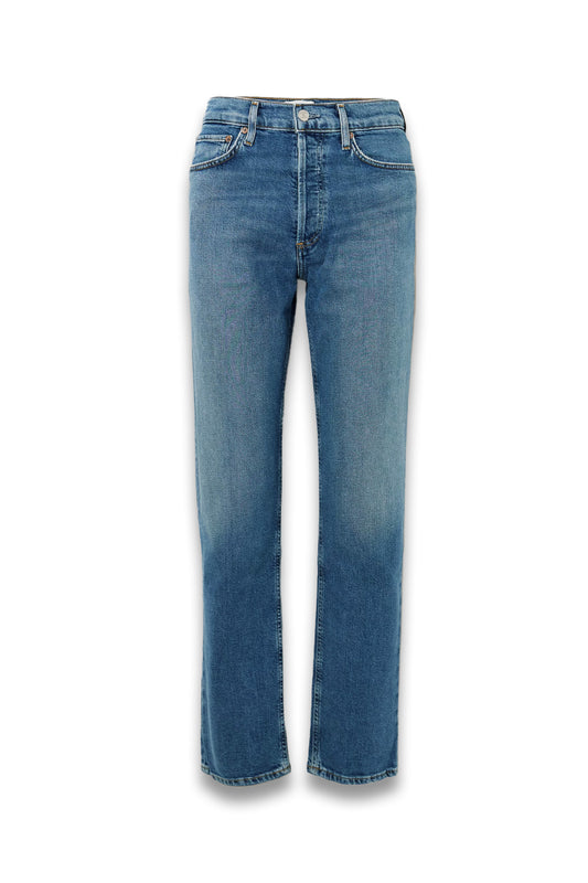 '90s Pinch Waist Long high-rise straight-leg jeans
