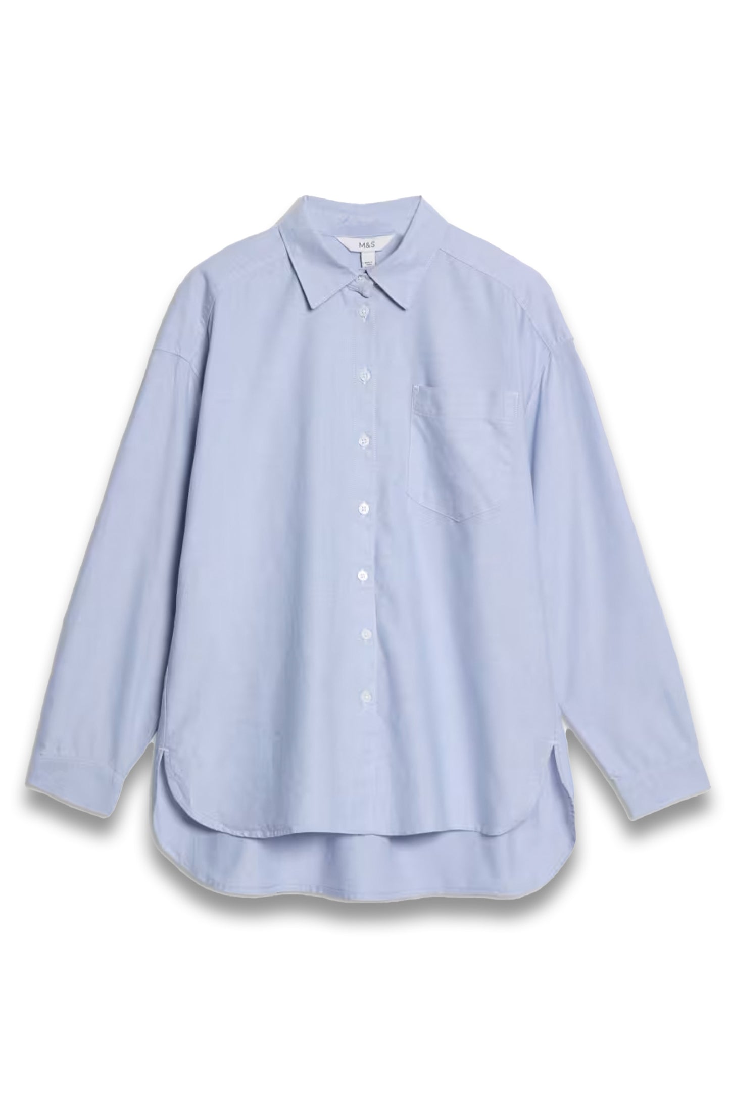 Pure Cotton Collared Button Through Shirt