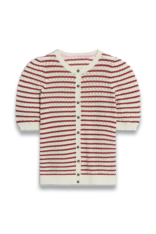 Dot Pointelle Cardigan