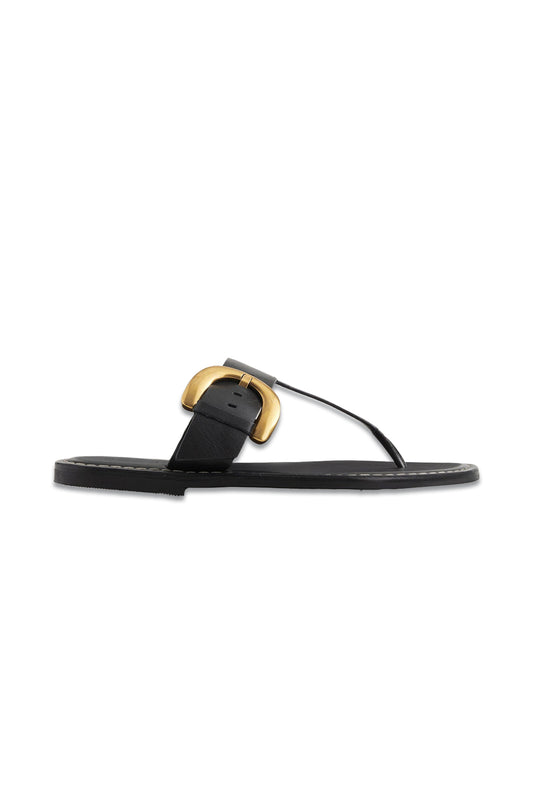 Buckled Toe-Post Sandals