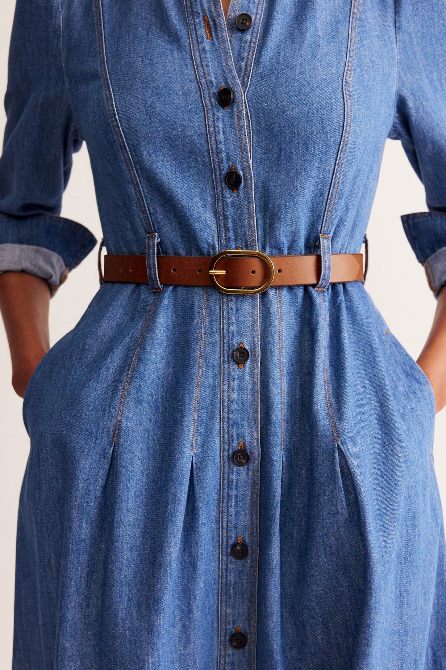 Classic Leather Belt, Tan