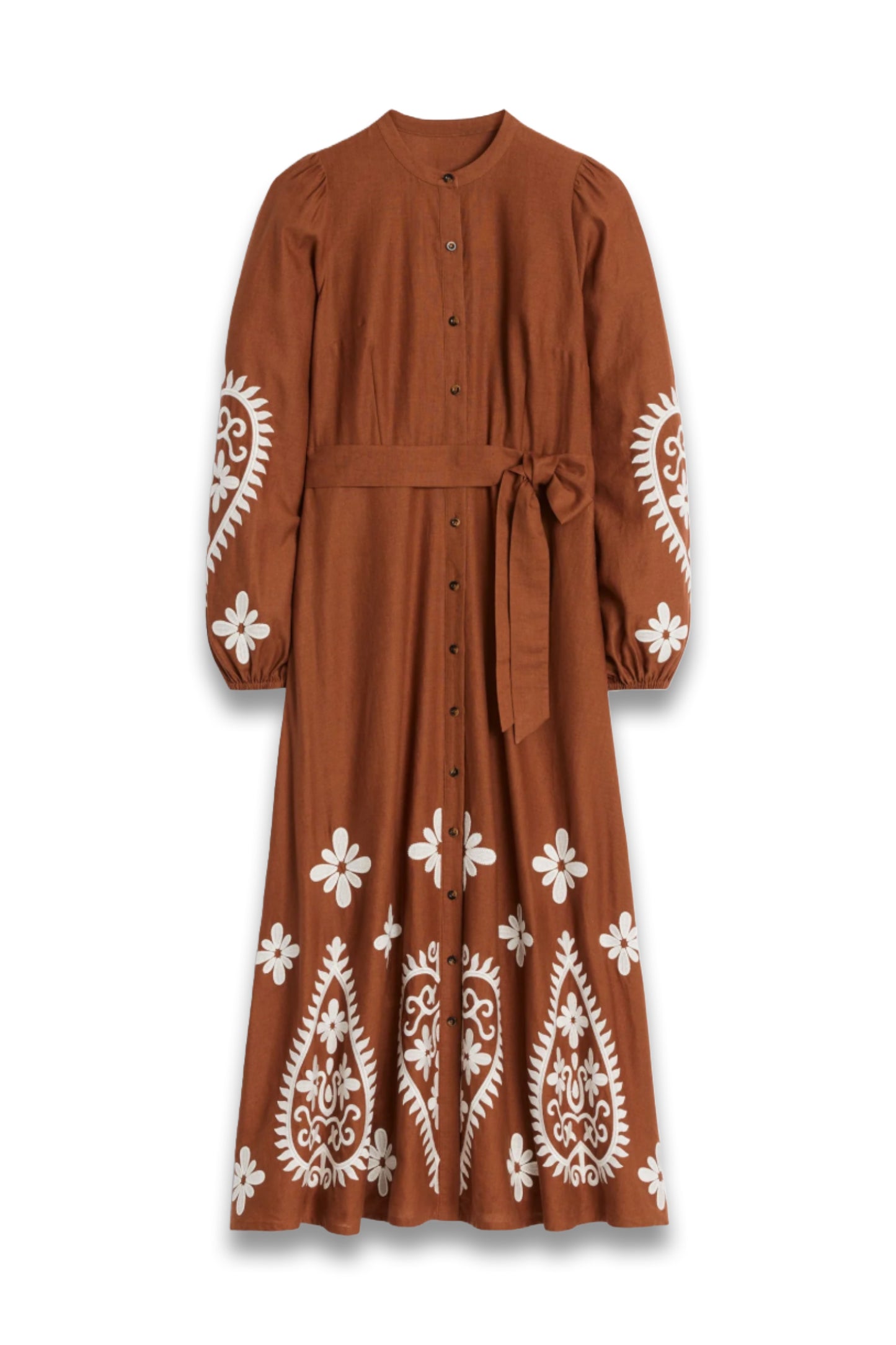 Mae Linen Blend Shirt Dress