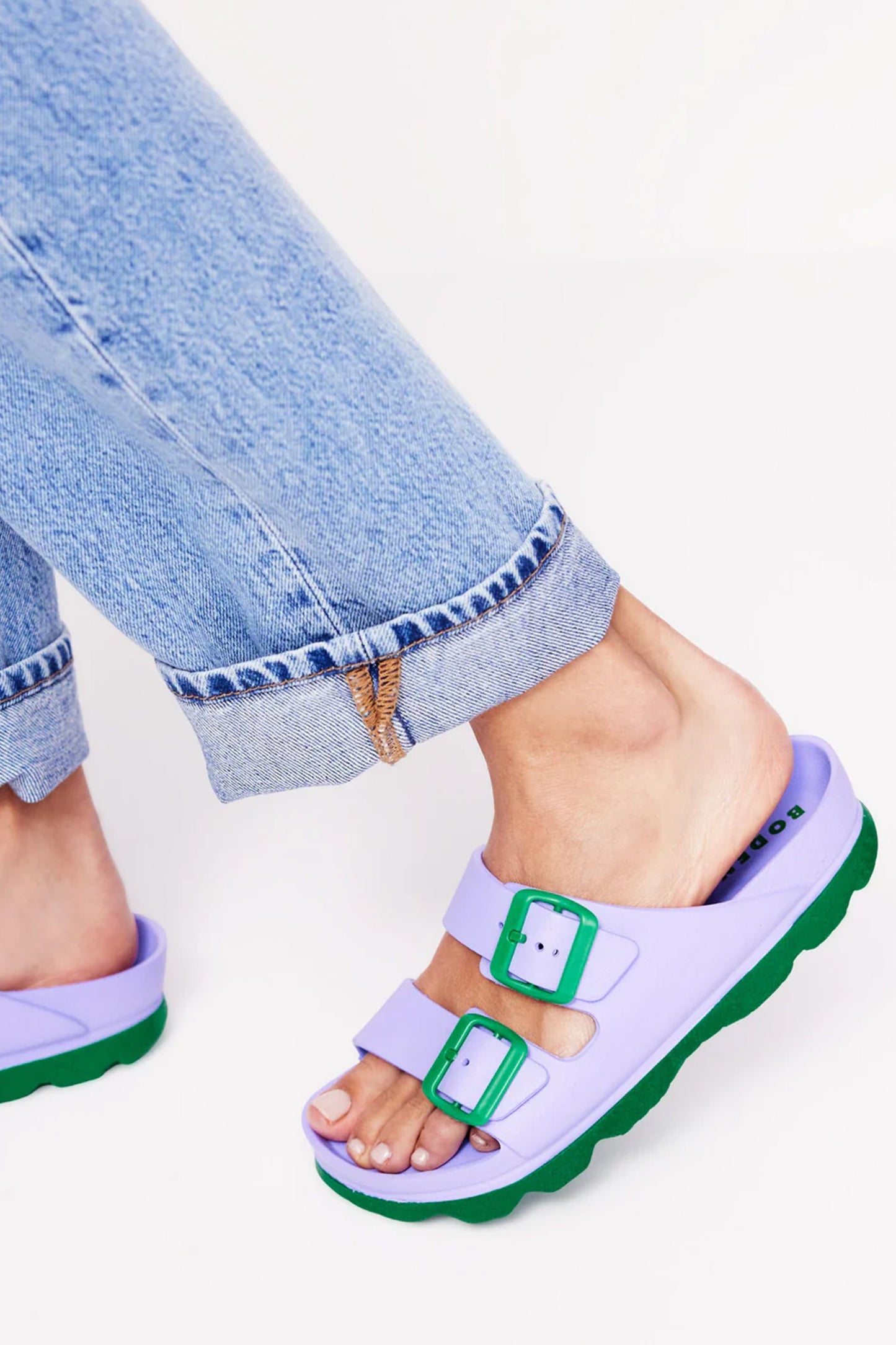 Lyla Double Buckle Sliders