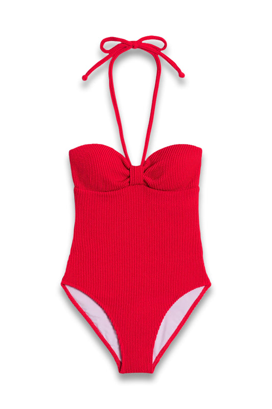Crinkle Texture Swimsuit