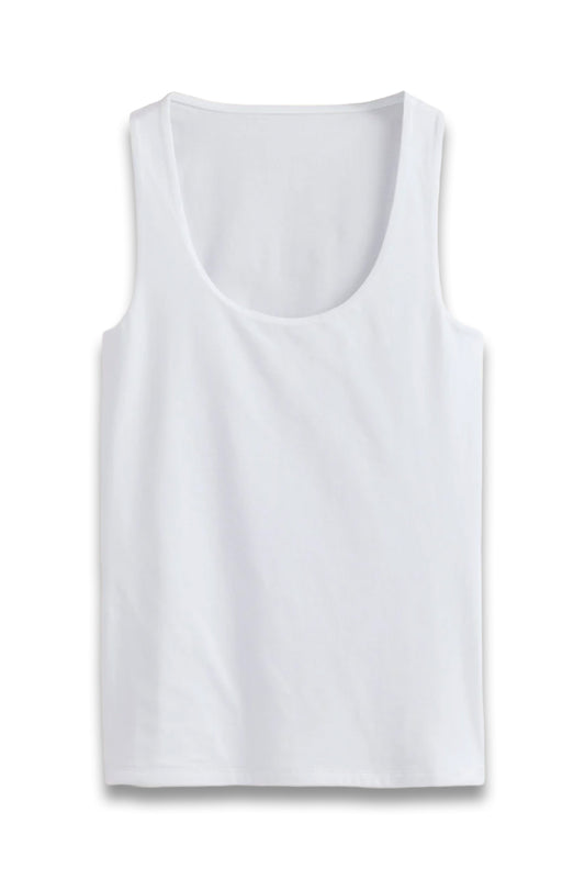Double Layer Scoop Neck Vest