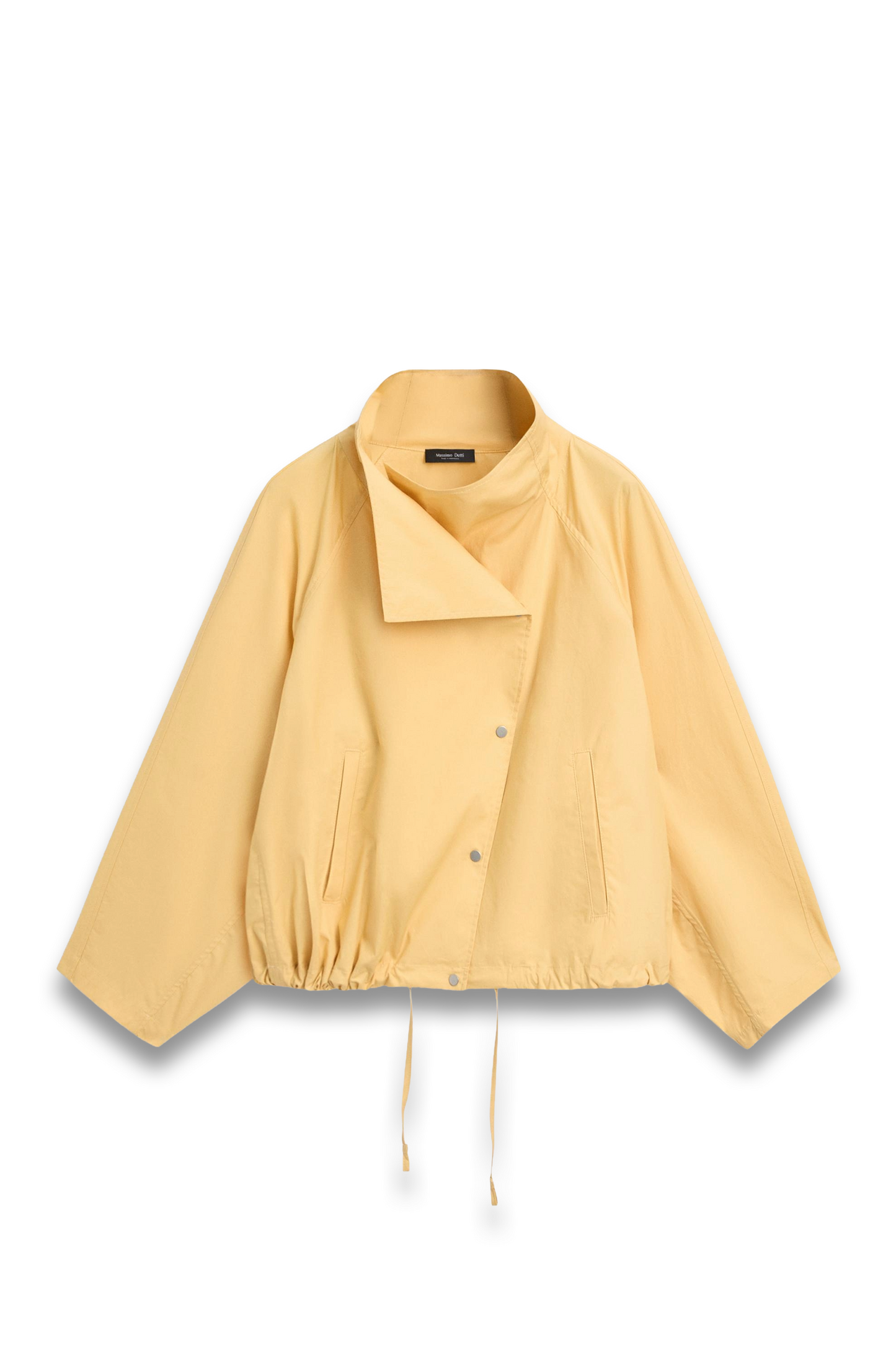 100% Cotton Bomber Jacket with Side Fastening