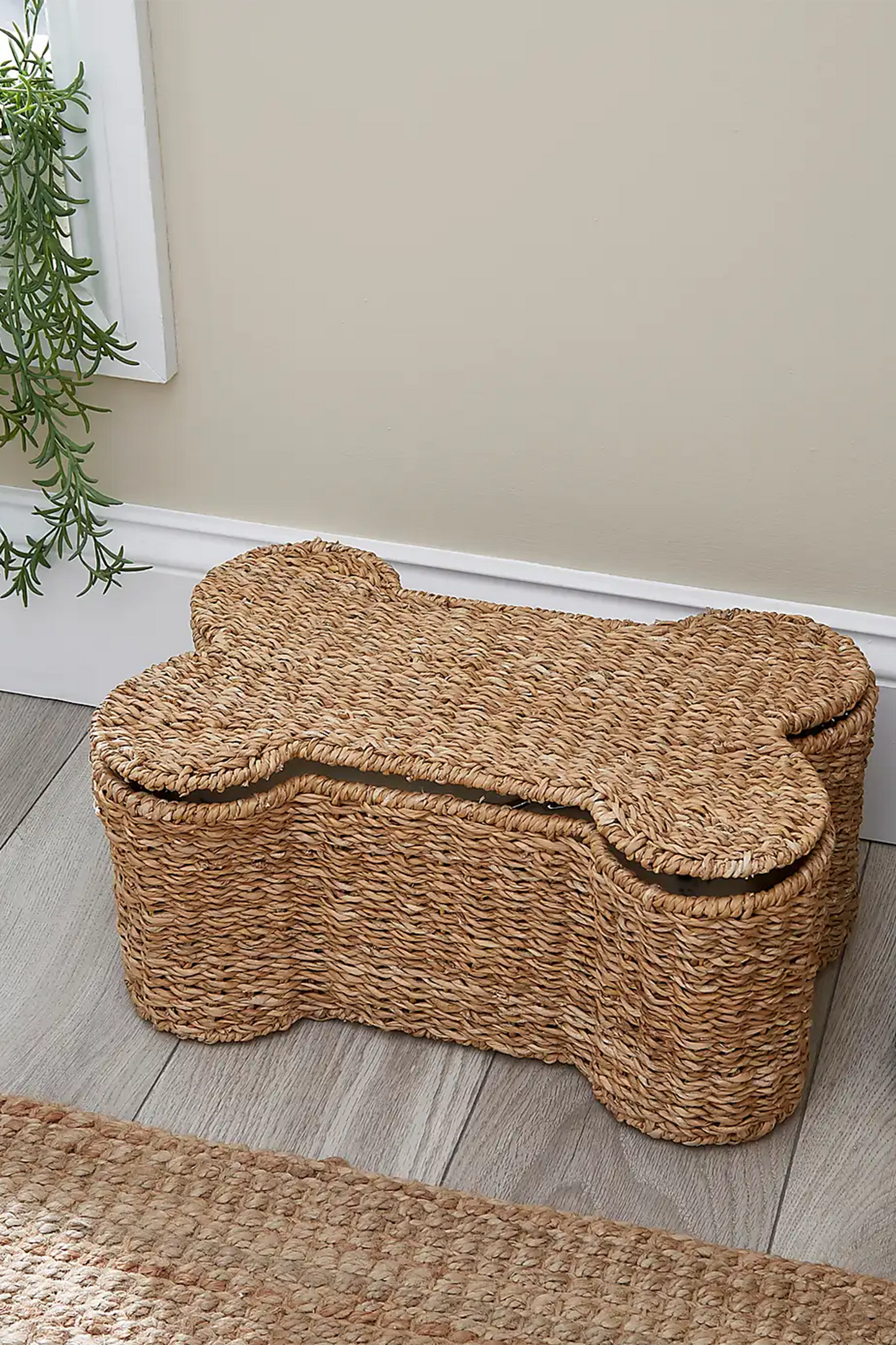 Seagrass Bone Storage Basket Natural