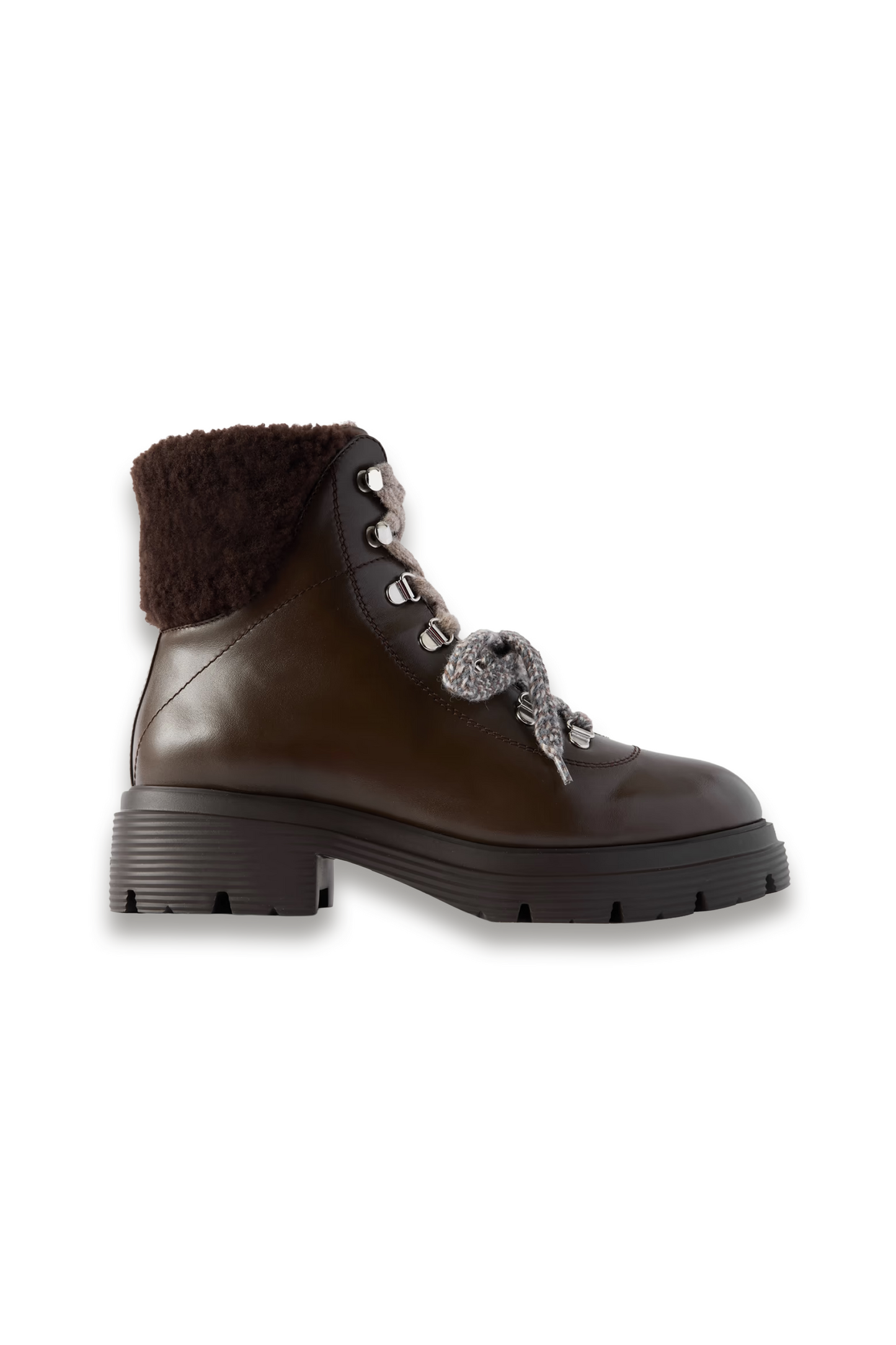 Hudson Lite Shearling-lined Leather Ankle Boots