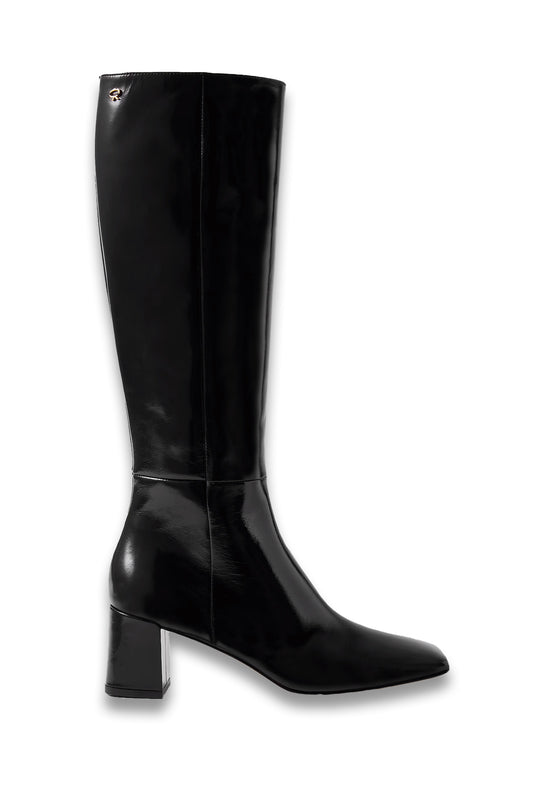Nuit 55 Patent-leather Knee Boots