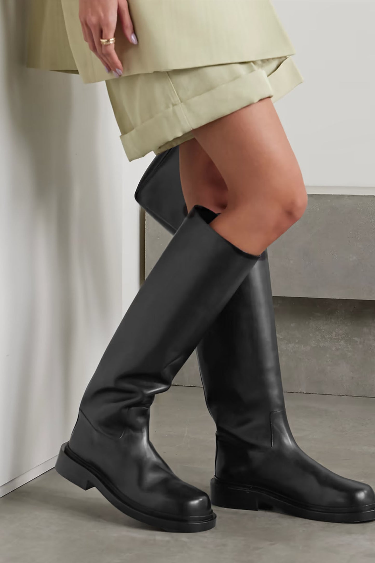 Leather Knee Boots