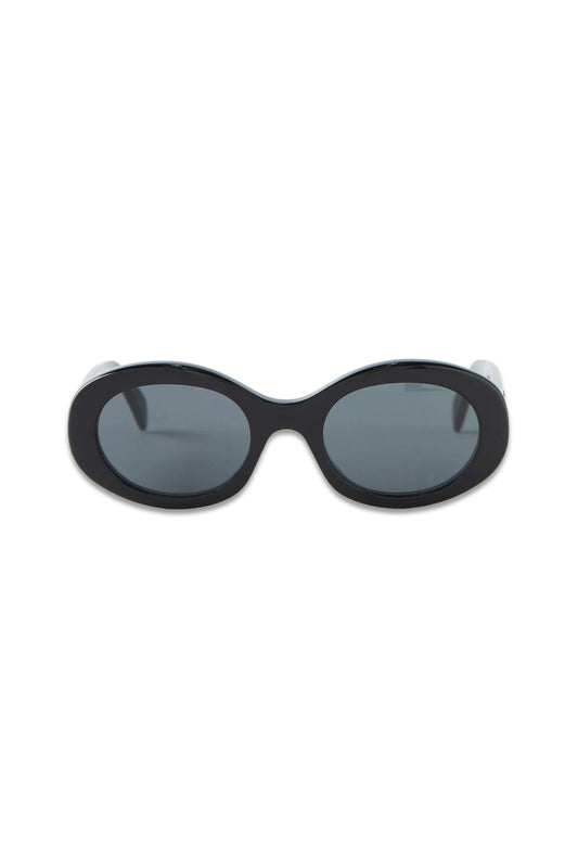Oval acetate sunglasses