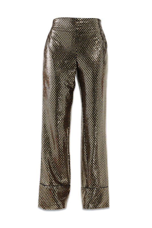 Havana Sequin-embellished Wide-leg Trousers