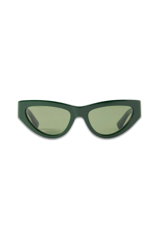 Green Cat-eye Acetate Sunglasses