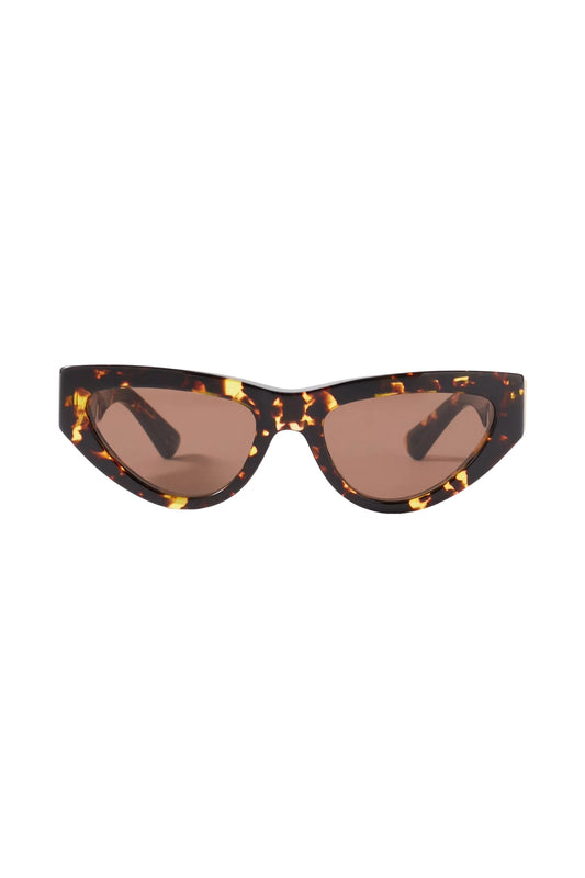 Low Cat-eye Tortoiseshell-acetate Sunglasses